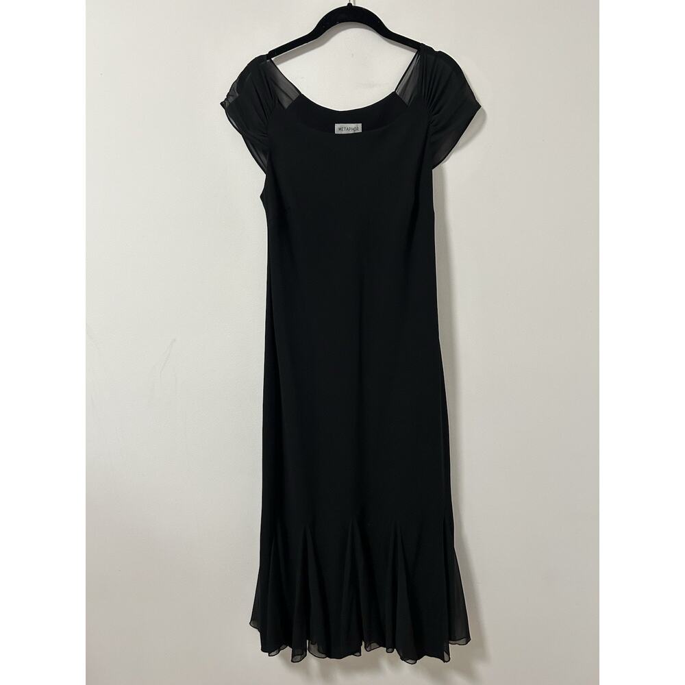 VTG Metaphor Dress Woman's Size 10 Black Dark Fairy WhimsiGoth Formal Witchy